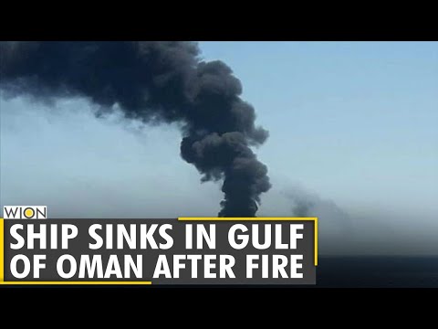 Iran's biggest navy ship sinks after fire in Gulf of Oman | Vessel Kharg | Iran navy | English News