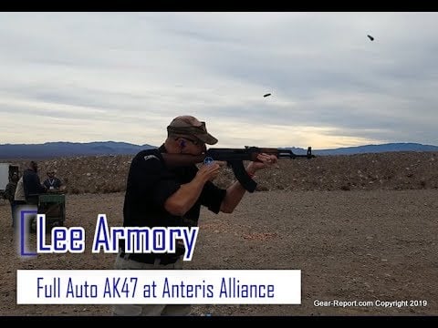 Test Firing the Lee Armory AK47 Full Auto at Anteris Alliance 2019