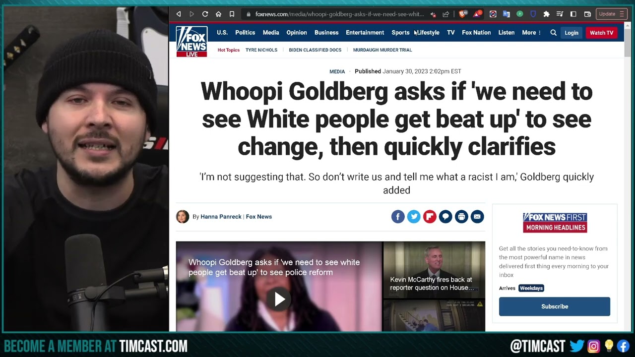 White People Need To Be BEATEN Suggests Whoopi Goldberg As The Only Way To get Police Reform