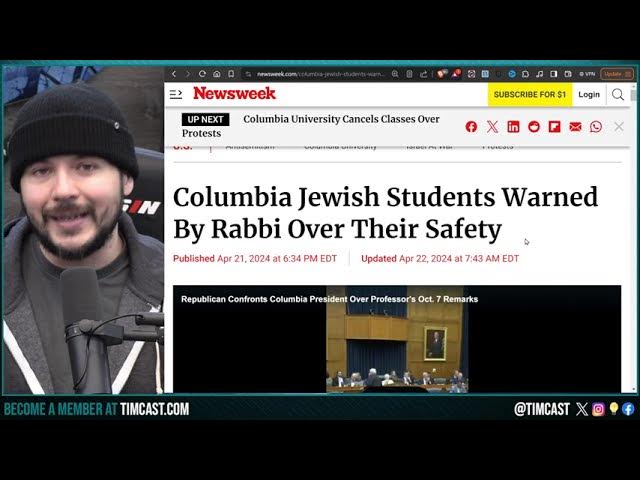 Jewish Students ATTACKED As Pro Hamas Leftist Mob Takes Over Columbia, This Is THE END For Biden