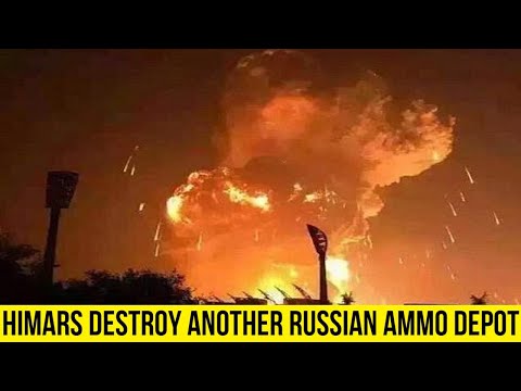 MLRS Himars delivered an unexpected blow to Pervomaisk ammo Depot at night.