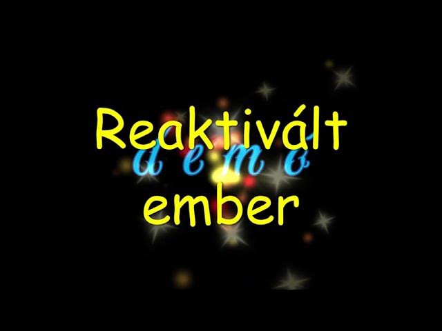 Demó ¦ Reaktivált ember (dalszöveges mozgókép)