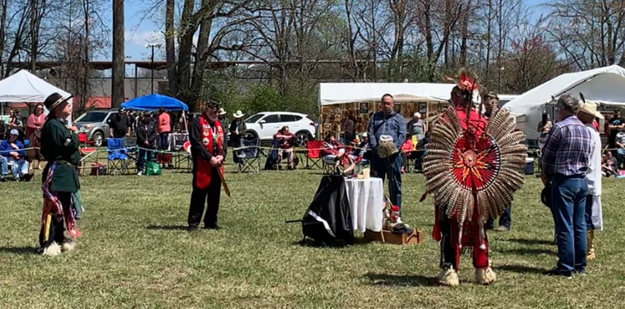KIA POW MIA Honors, TAPS & Song at Native American PowWow with Ann M. Wolf