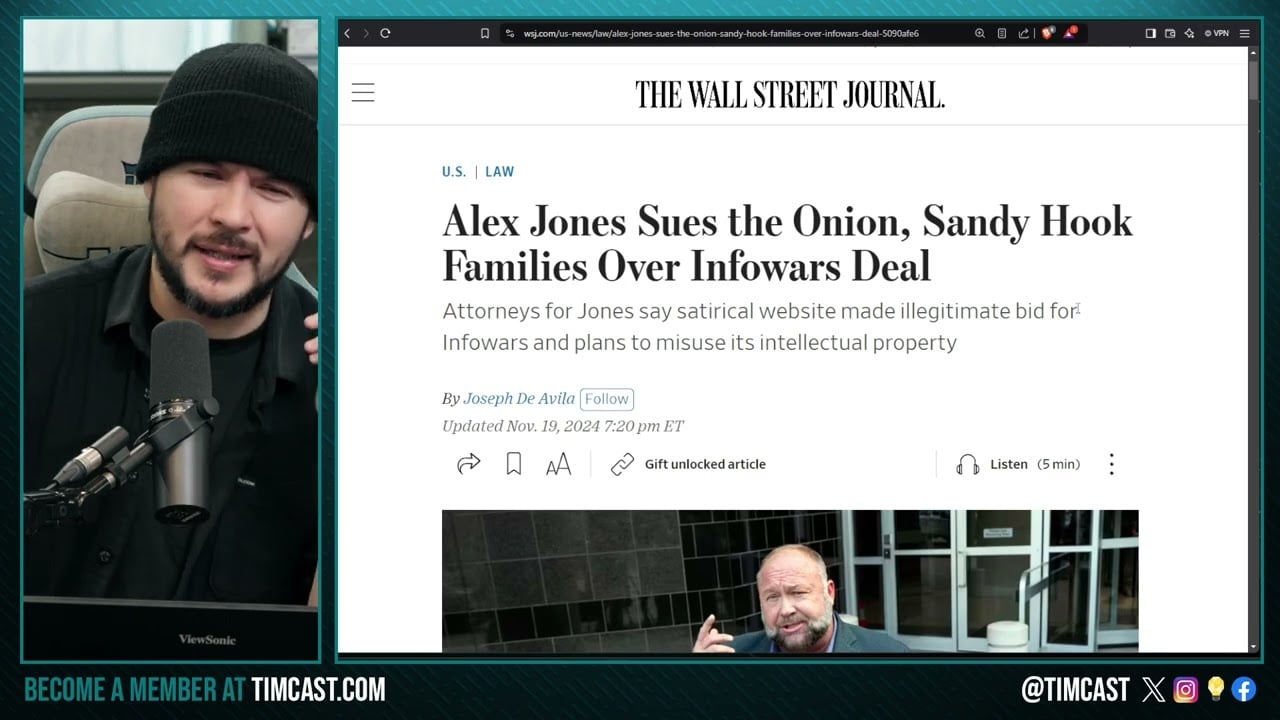 Alex Jones SUES Sandy Hook Families In HILARIOUS TWIST, Claims Collusion To Defraud Infowars Bidding