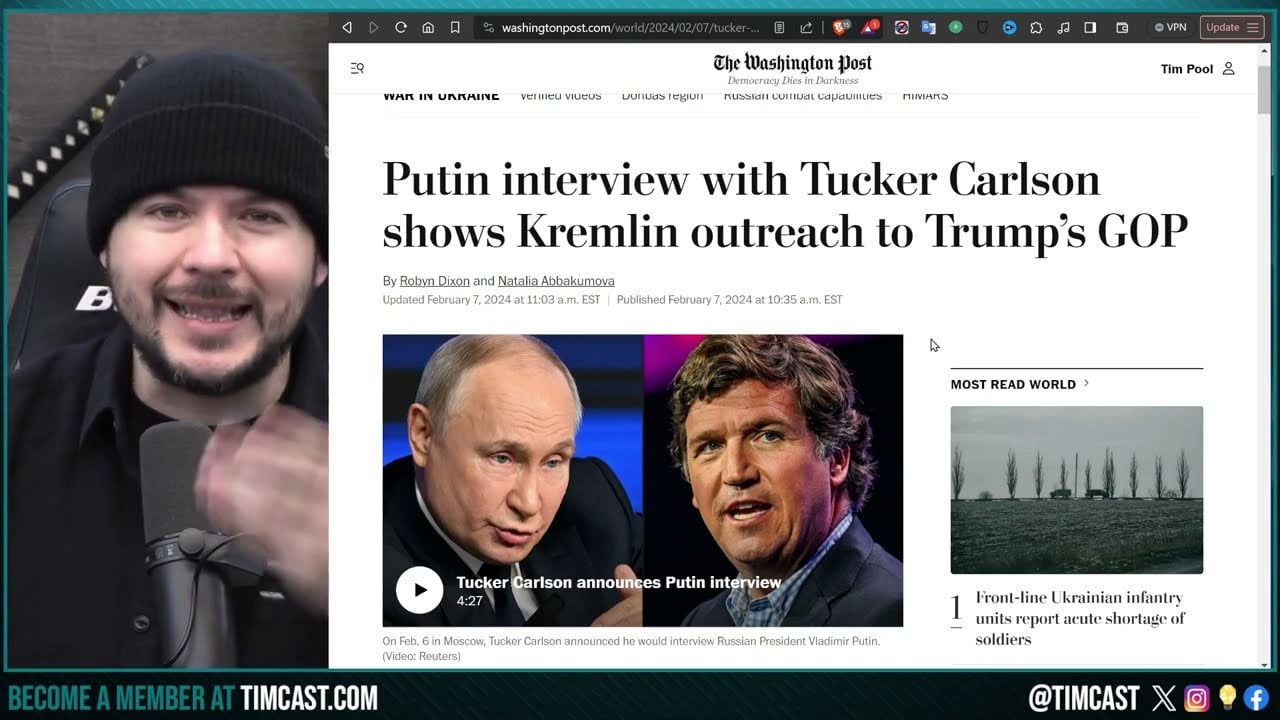 Tucker Carlson Interview With Putin DROPS TONIGHT, Media Declares Carlson PUBLIC ENEMY NUMBER ONE