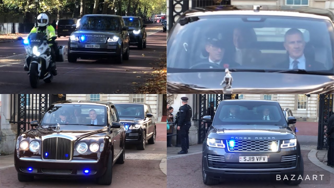 COP27 Reception at Buckingham Palace, as PM Rishi Sunak and King Charles III leave the event.