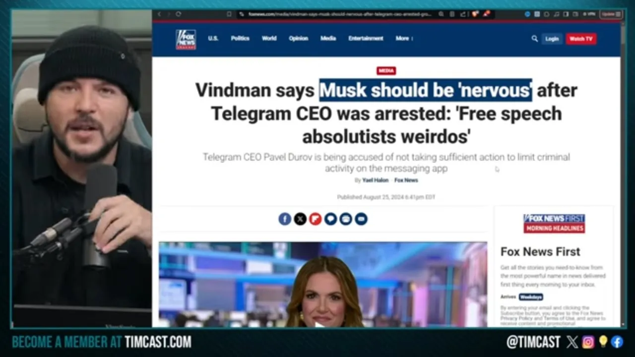 Democrat Makes Veiled Arrest Threat Of Elon Musk After Arrest Of Telegram CEO Pavel Durov