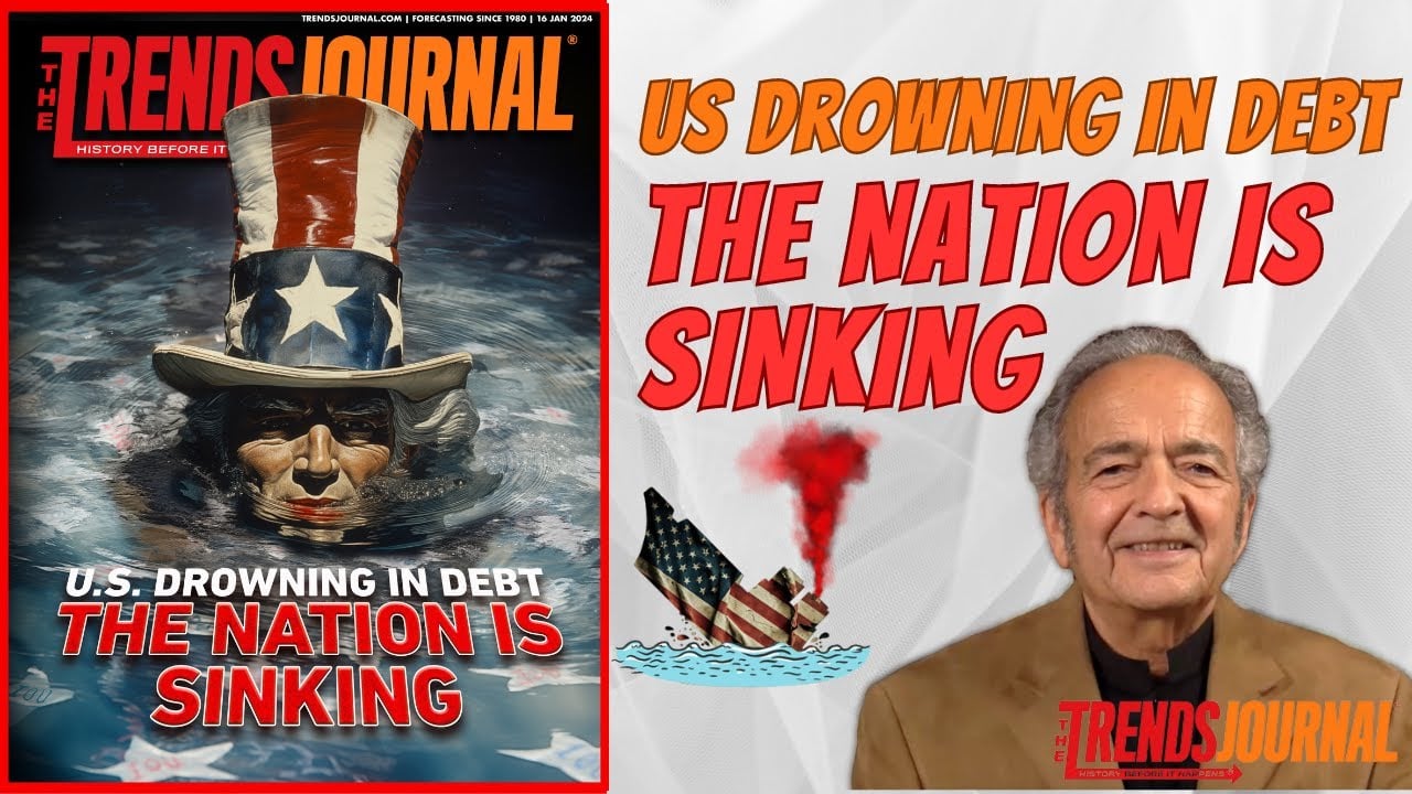 US DROWNING IN DEBT - THE NATION IS SINKING