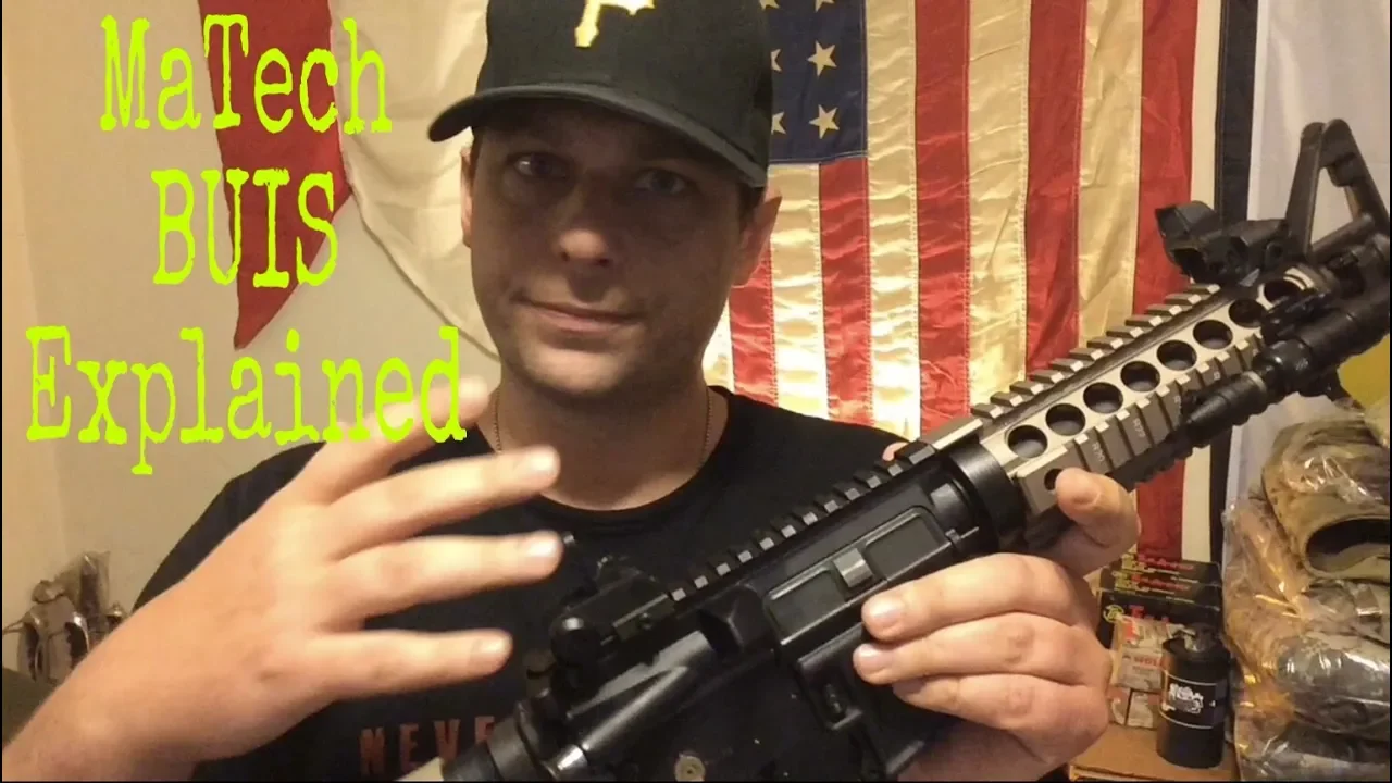 Matech back up iron sight setup explained | use and doctrine as a current US Army officer