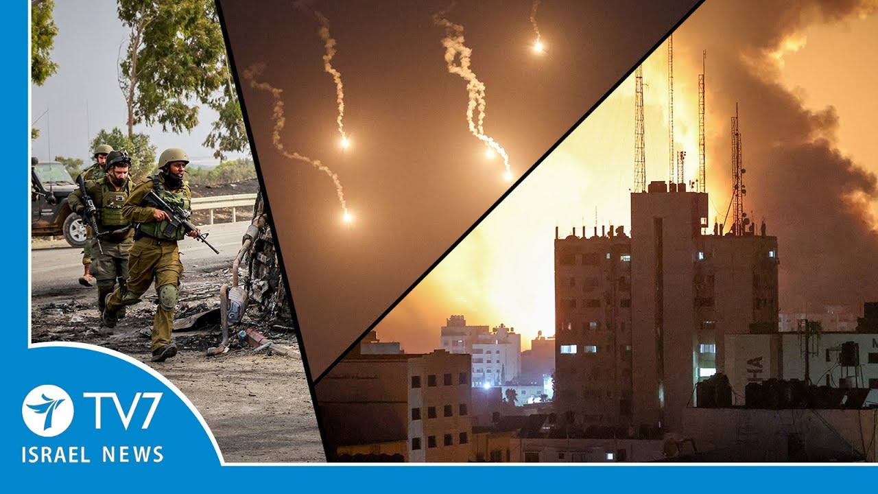 Israel pledges Hamas’ defeat; Northern tensions rise; IRGC struck in Syria -TV7 Israel News 10.10.23