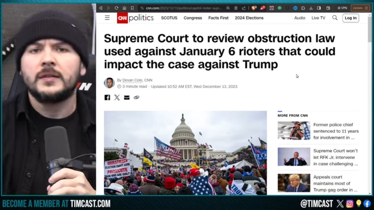 Supreme Court GRANTS CERT To J6 Defendant, SCOTUS Could OVERTURN J6 Obstruction Cases HELPING Trump