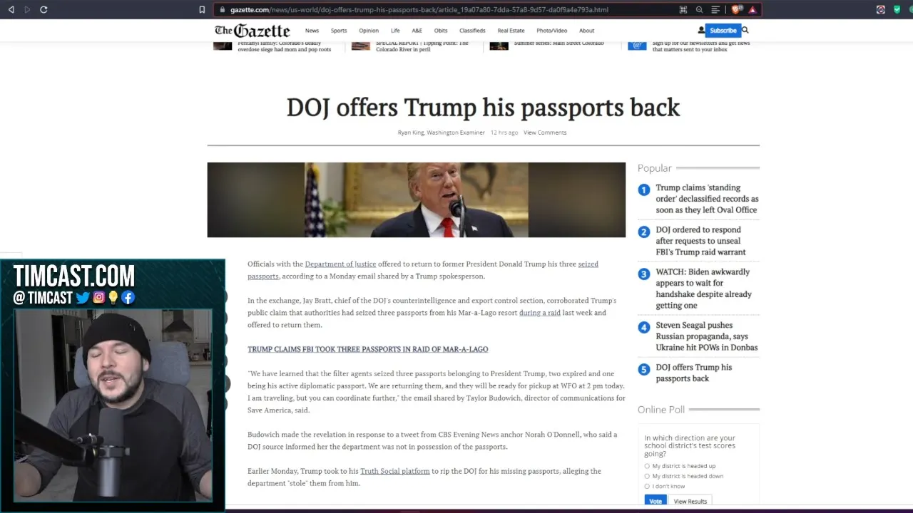 DOJ ADMITS To Taking Trump Passports, Media CAUGHT Pushing LIE Defending FBI And REFUSES To Retract