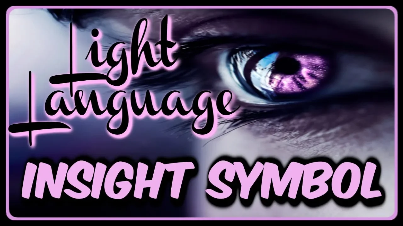 LIGHT LANGUAGE SYMBOL FOR INSIGHT WITH  COLOR AND SOUND THERAPY