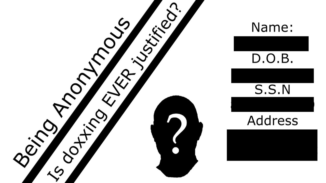 Being Anonymous, Is doxxing EVER justified?