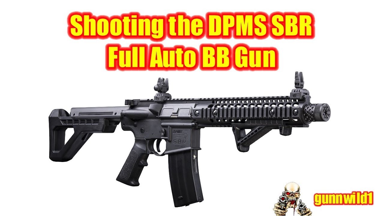 Shooting the DPMS SBR full auto BB gun