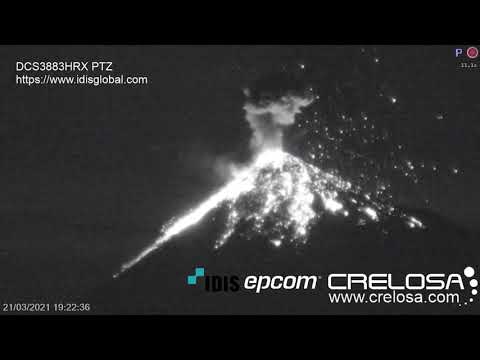 March 21, 2021, ~ Eruptions (Real-Time) ~ Volcan De Fuego, Guatemala ~ Via Crelosa