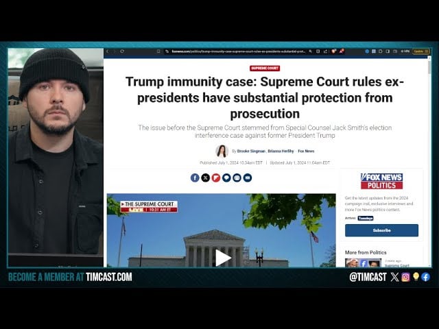 BREAKING: TRUMP IS IMMUNE, Supreme Court Side With TRUMP, Sends Case To Lower Court | Timcast News