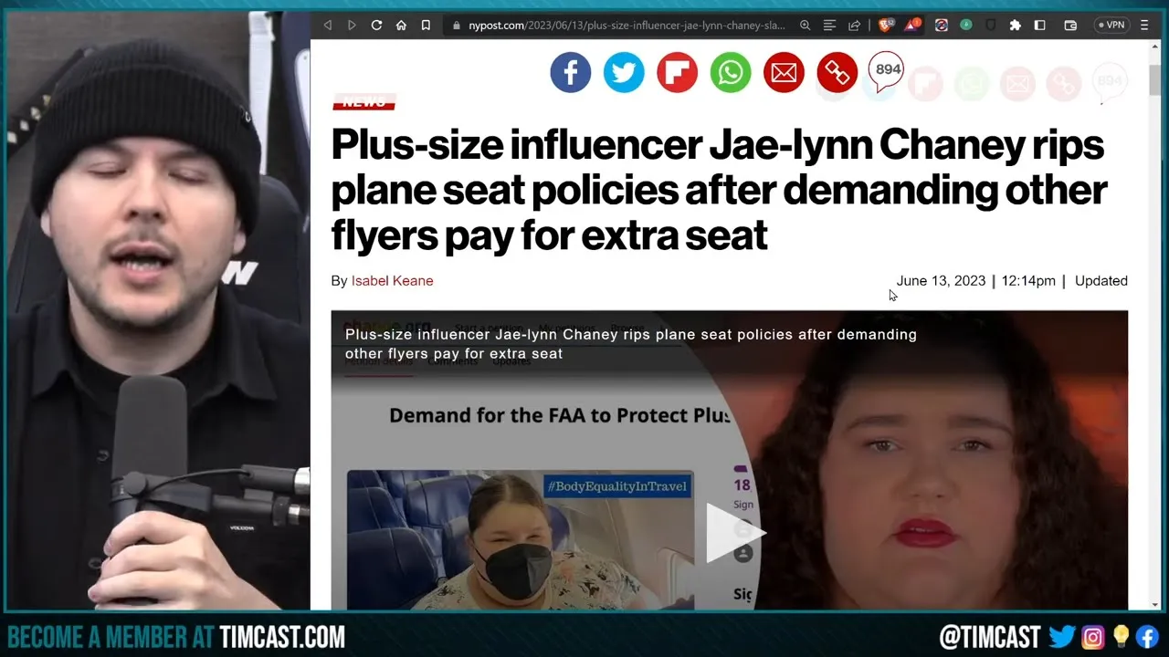 Obese Woman DEMANDS Extra Airline Space, Starts Petition To FORCE FAA To Protect Fat People