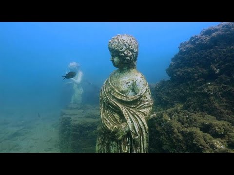 Submerged roman city in italy