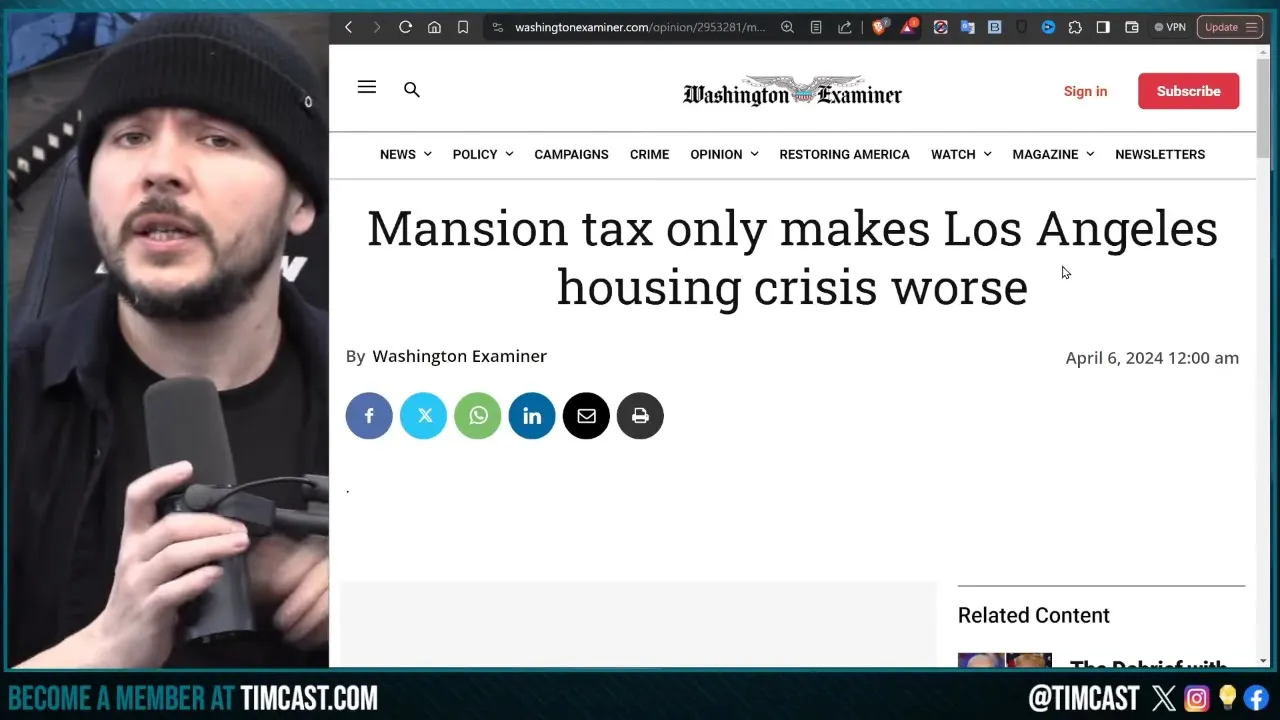 Democrat MANSION TAX BACKFIRES, Tax Hits Low Income APTS Making Homeless Crisis WORSE