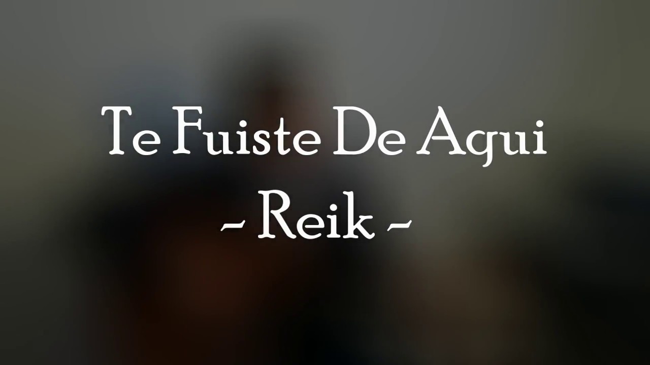Te Fuiste De Aqui - Reik (Cover by Alex Abbott)