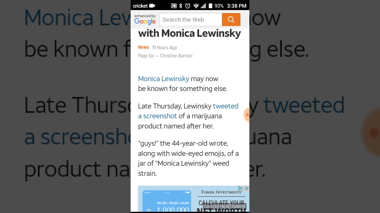 Monica Lewinsky is now a brand of weed!