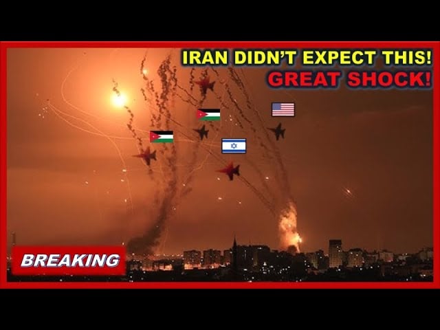 Iran Furious! US and Jordanian Jets intercept many of Iranian drones and missiles toward Israel!