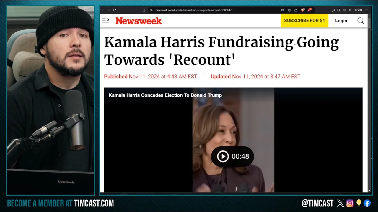 Kamala Fundraises FOR RECOUNT, Democrats REFUSE To Accept LOSS, Trump & GOP NUKED Democrat Party