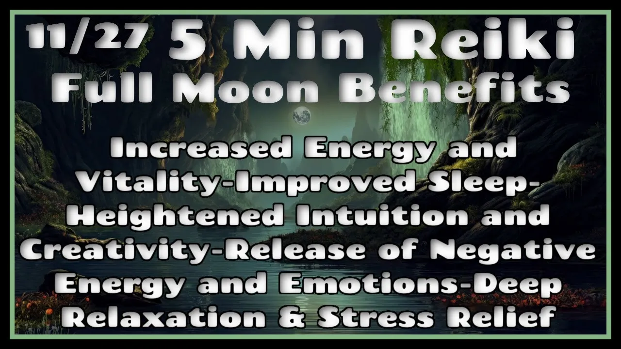 Reiki 5 Min Full Moon Session ✨ Integrate the energy & feel better!