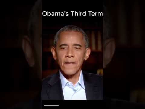 Obama talks about the third term.