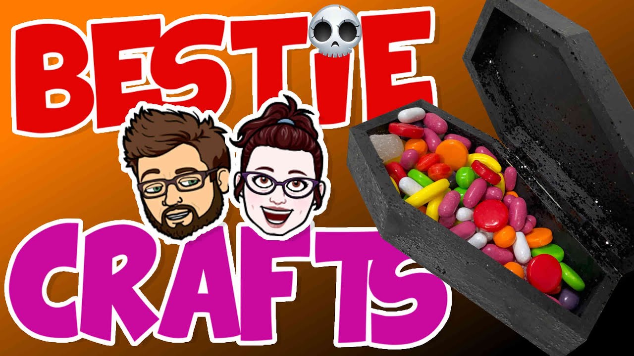 Bestie Crafts - How to make a fun Halloween Coffin Candy Box