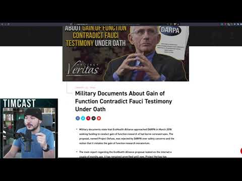 New Release From Project Veritas Proves Fauci LIED To Congress, DARPA Report Claims Lab Leak IS TRUE