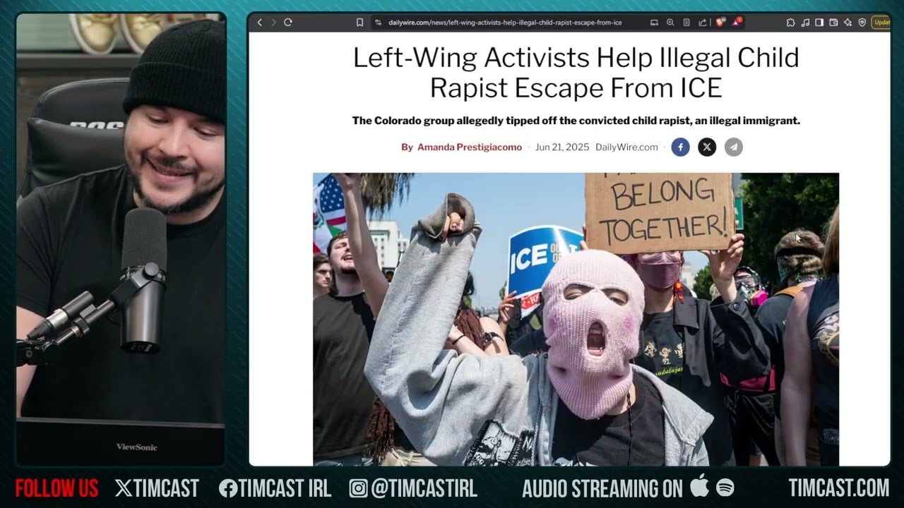 Leftist Anti-ICE Group HELPS Child Abuser Illegal Immigrant ESCAPE, The Left Is A Cult