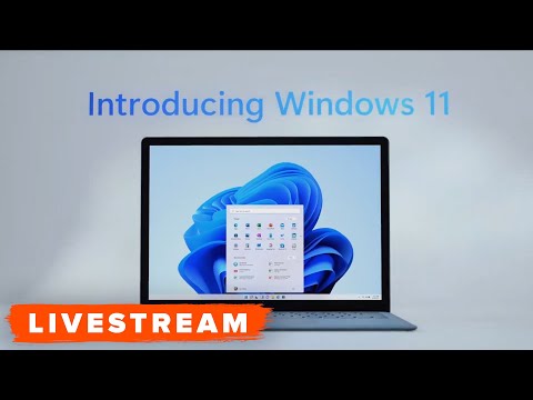 Microsoft Windows 11 Reveal Event (Crashing / Buggy Version) - Original Livestream