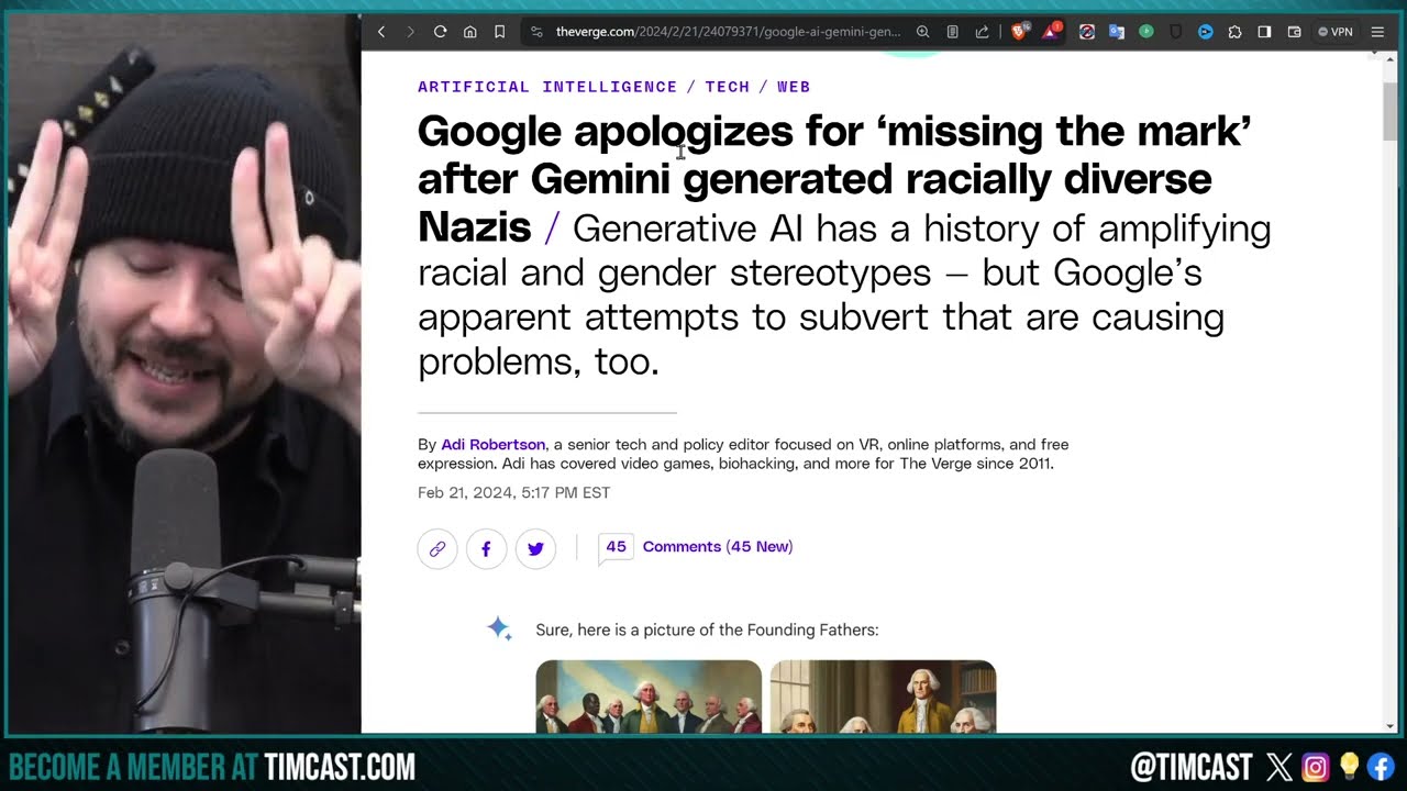 Google APOLOGIZES Over Racist Anti White AI, Woke AI BACKFIRED Making Racially Diverse NAZIS