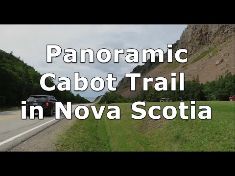 Panoramic Cabot Trail in Nova Scotia