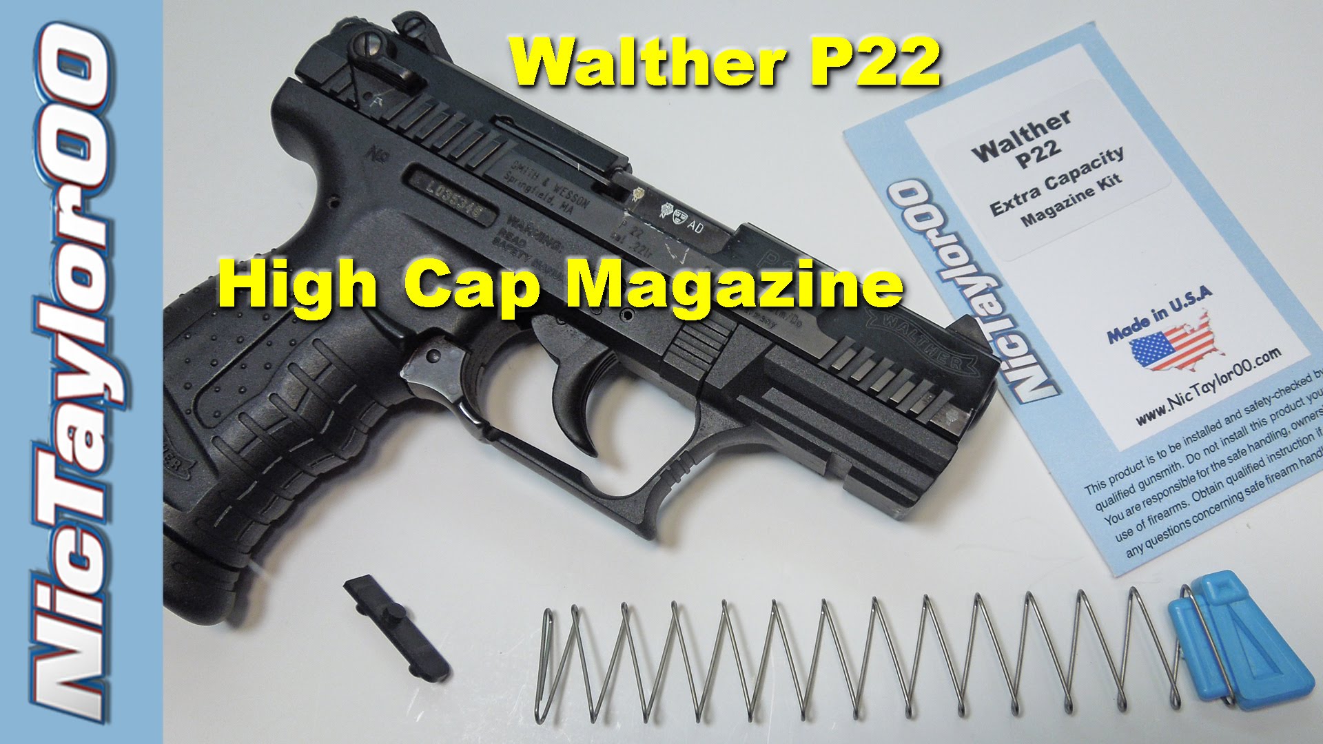 Walther P22 High Capacity Magazine Upgrade