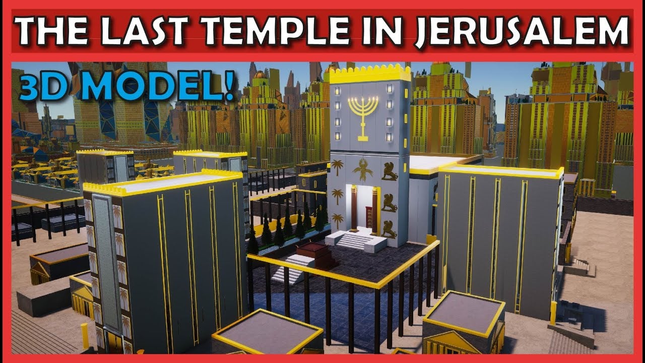 I made a model of Ezekiels Temple. I am shocked how beautiful it will be!
