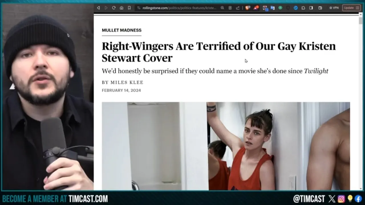 Kristen Stewart Cover Proves GOING WOKE Makes People UGLY, Studies Prove The Right Is BETTER Looking
