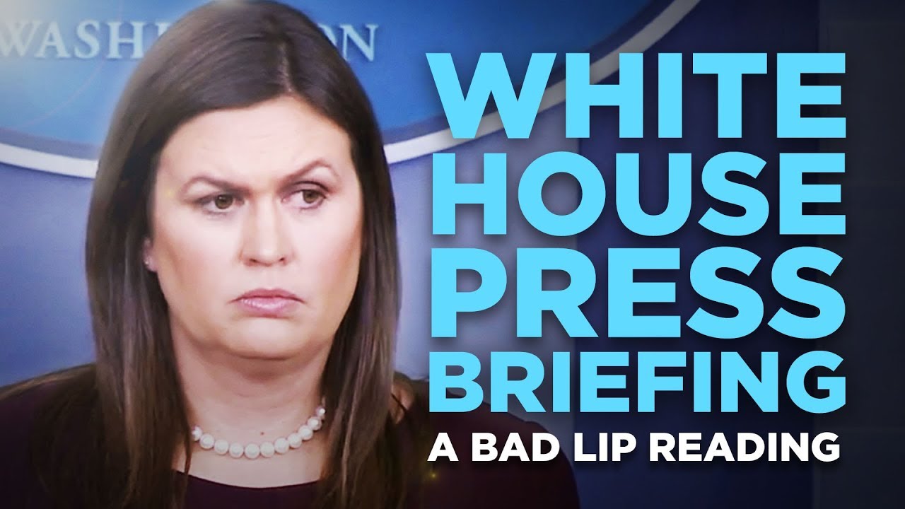 "WHITE HOUSE PRESS BRIEFING" — A Bad Lip Reading