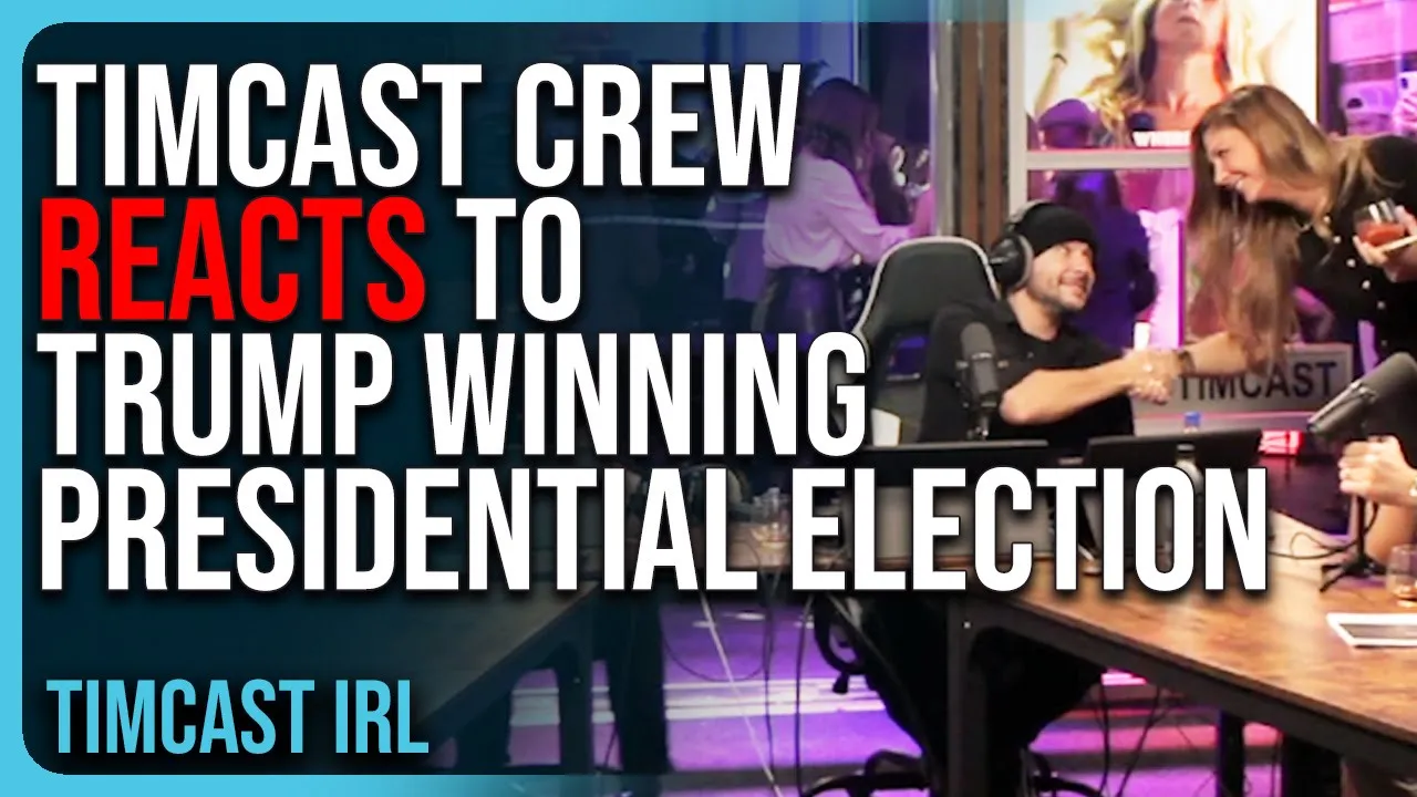 Timcast Crew REACTS To Trump WINNING Presidential Election In HISTORIC MOMENT