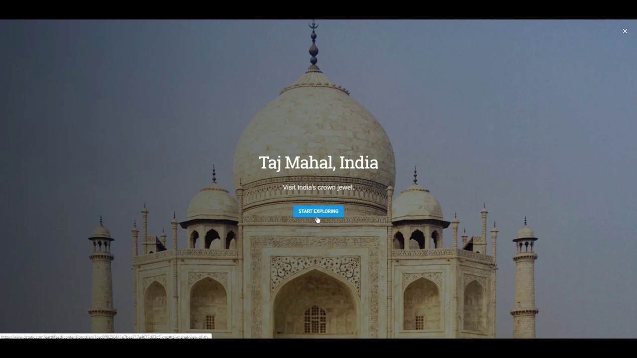 Exploring The Taj Mahal, India in Google Earth