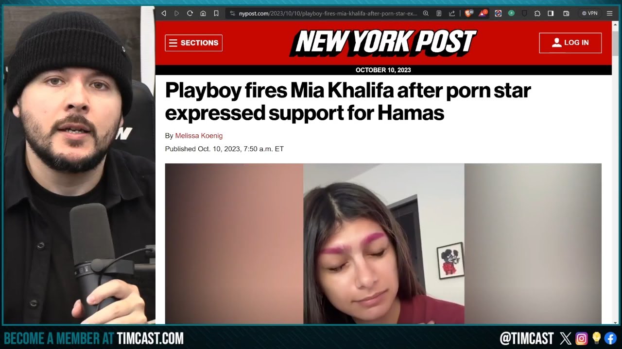 Mia Khalifa FIRED After DOUBLING DOWN On Celebrating Civilians being Killed In Israel