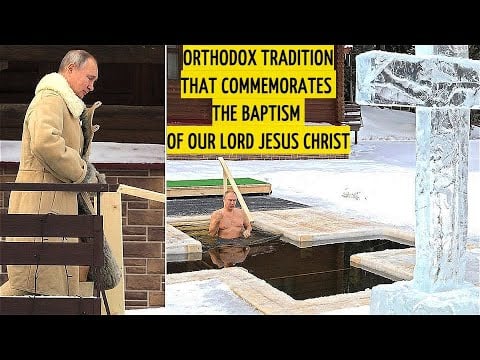 Putin Takes An Icy Dip In Freezing Water To Mark The Orthodox Christian Feast Of The Epiphany!