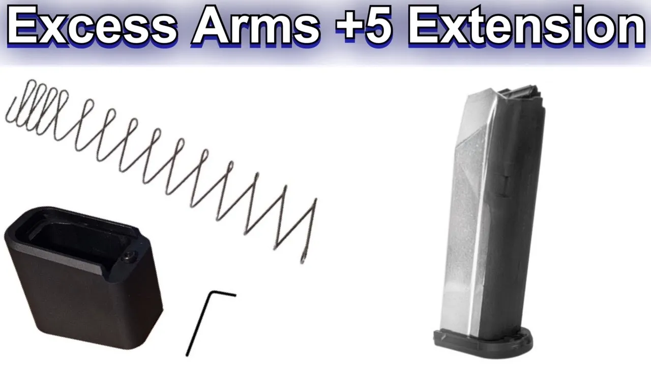 Excess Arms +5 Magazine Extension For The Palmetto State Armory Micro Dagger Magazine