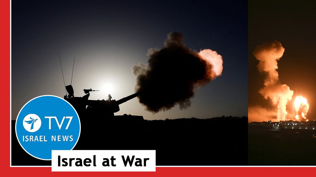 Israel strikes back at Lebanon & Syria; IDF encircles Hamas H&Q in Gaza City TV7 Israel News 10.11