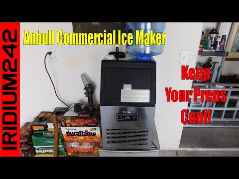 Keeping your preps cold   Anbull Commercial Ice Maker!
