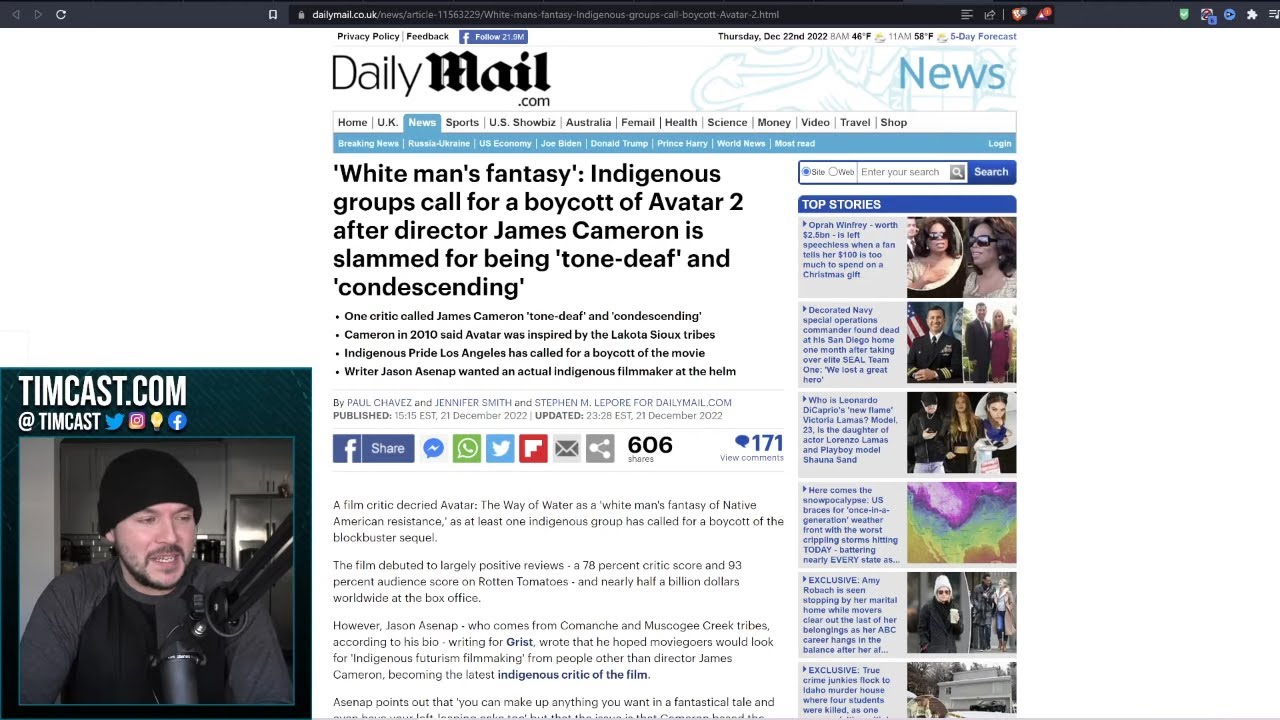 Avatar 2 SLAMMED As White Man's Fantasy As Woke Activists DEMAND Boycott Of RACIST Film