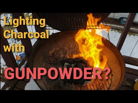 Gunpowder as a Charcoal starter??