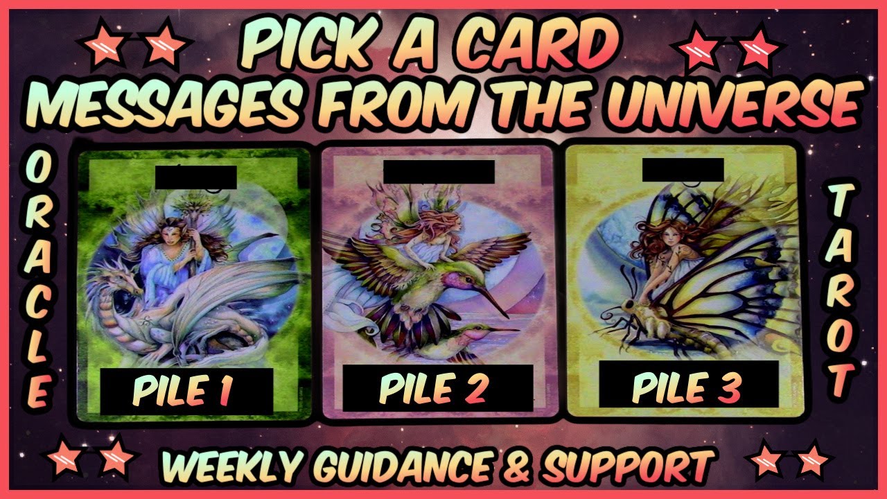 Pick A Card Oracle & Tarot - Messages From The Universe  - Weekly Guidance & Support ✨🎁💸👍😁